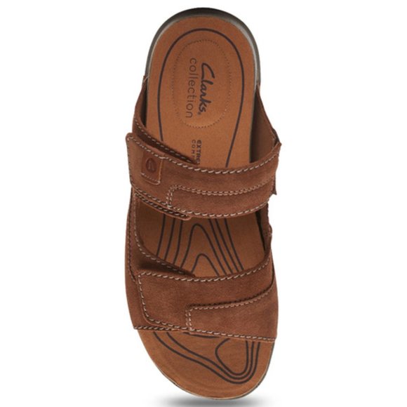 Clarks Men\'s Crestview Easy cola Slide Sandals Men\'s Shoes main image 12